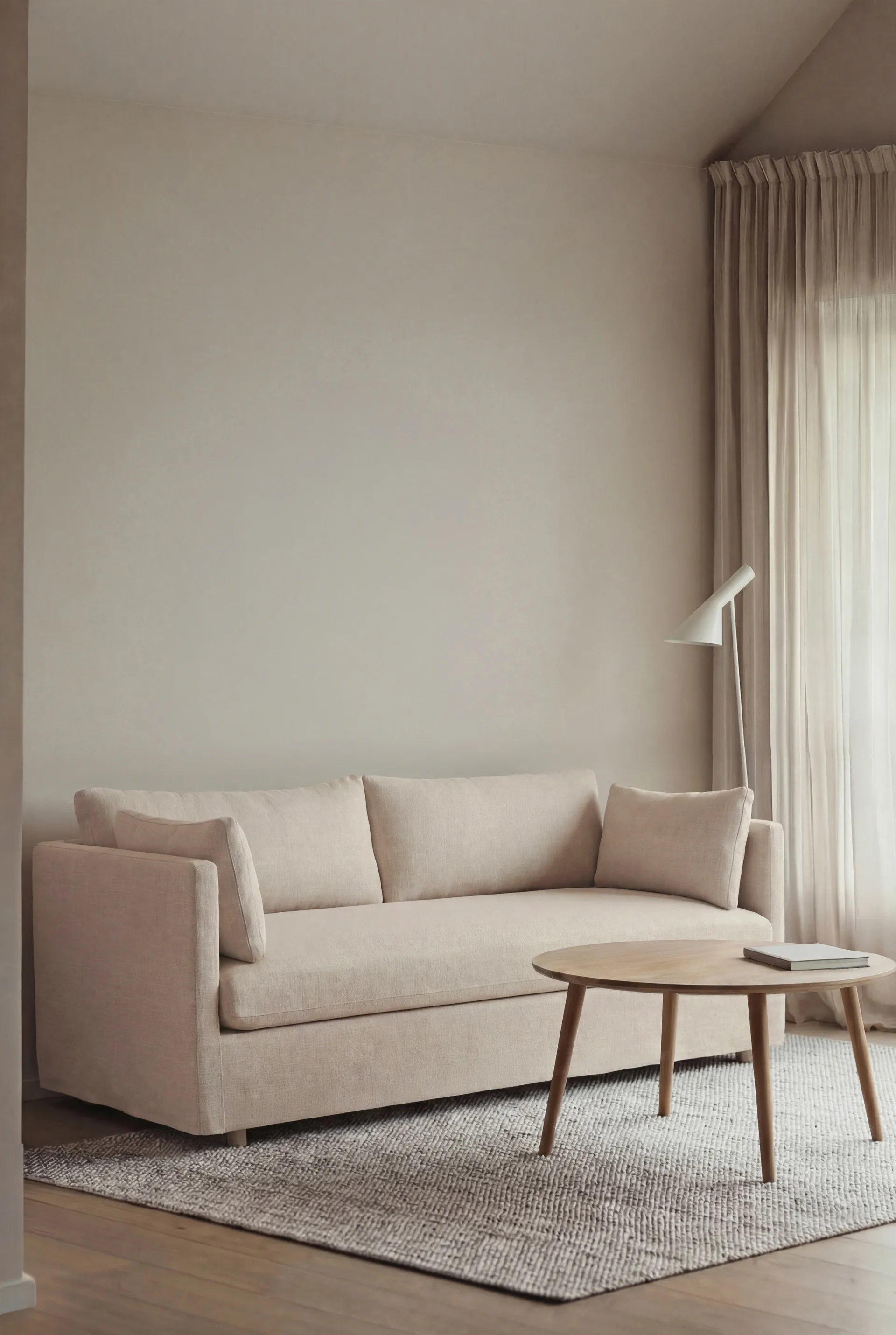 Linnevik sohva, Oslo Nature 1540-valkoöljytty tammi, 2-sits, helmahameella 1898