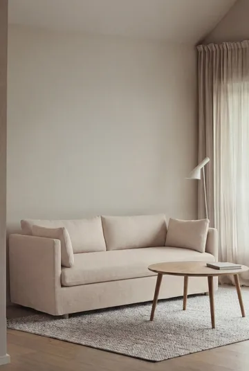 Linnevik sohva - Oslo Nature 1540-valkoöljytty tammi, 2-sits, helmahameella - 1898