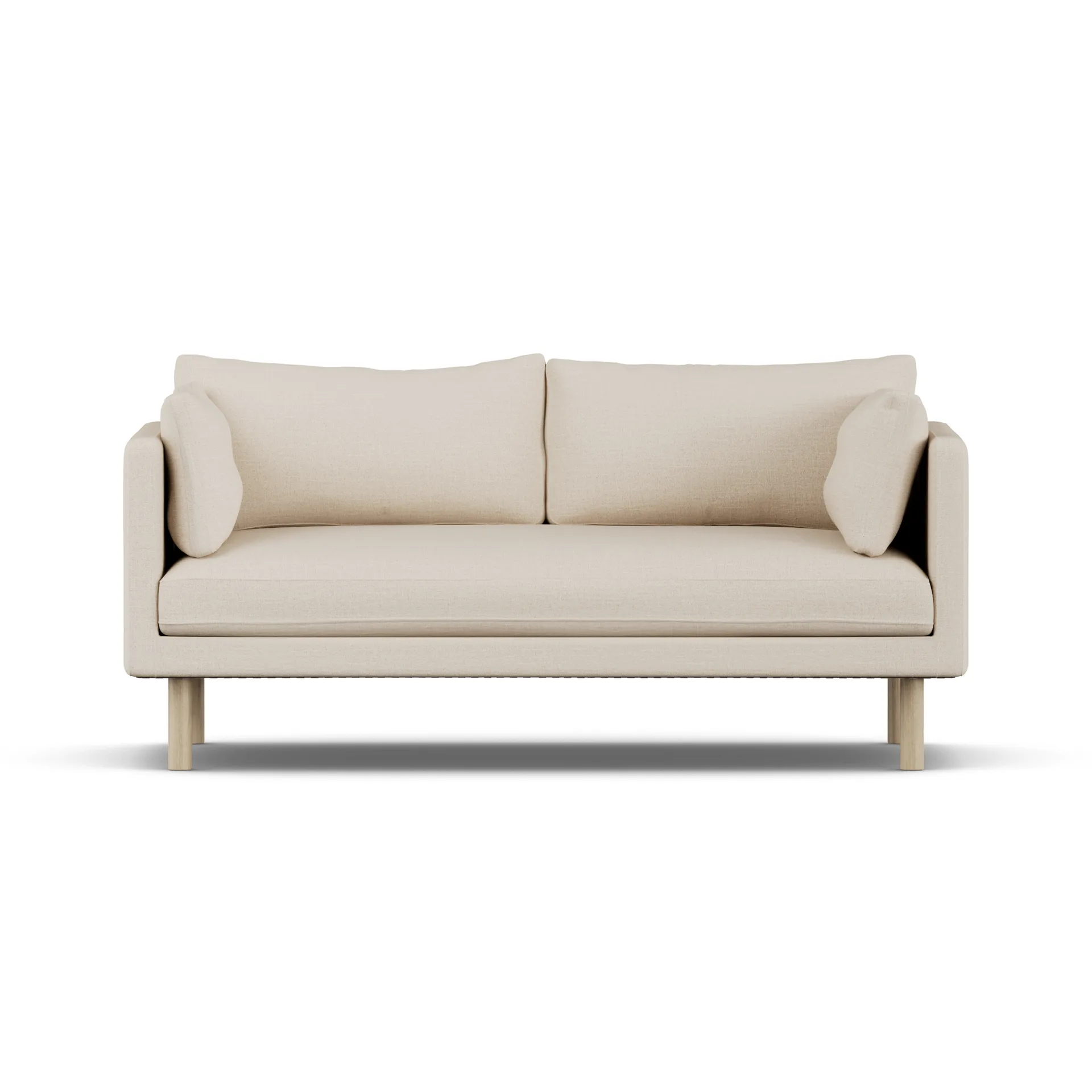Linnevik sohva, Same Beige 6670-valkoöljytty tammi, 2-istuttava, ilman helmahametta 1898