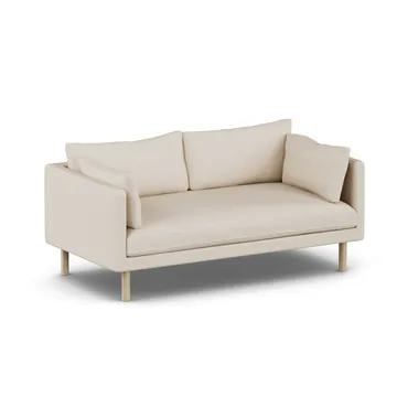 Linnevik sohva - Same Beige 6670-valkoöljytty tammi, 2-istuttava, ilman helmahametta - 1898