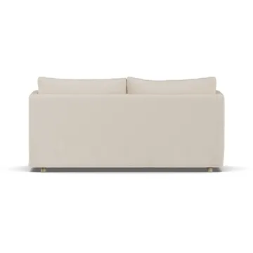 Linnevik sohva - Same Beige 6670-valkoöljytty tammi, 2-sits, helmahameella - 1898