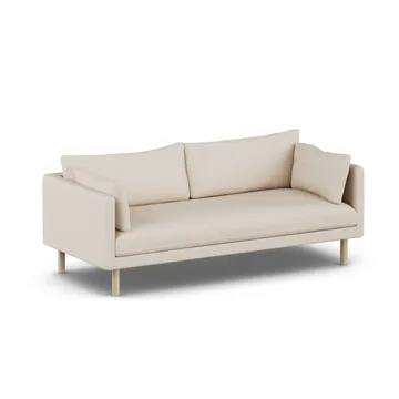 Linnevik sohva - Same Beige 6670-valkoöljytty tammi, 3-istuttava, ilman helmahametta - 1898