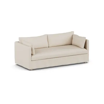 Linnevik sohva - Same Beige 6670-valkoöljytty tammi, 3-sits, helmahameella - 1898