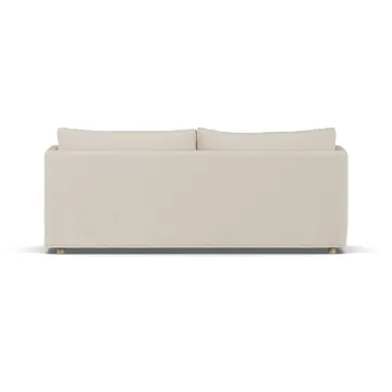 Linnevik sohva - Same Beige 6670-valkoöljytty tammi, 3-sits, helmahameella - 1898