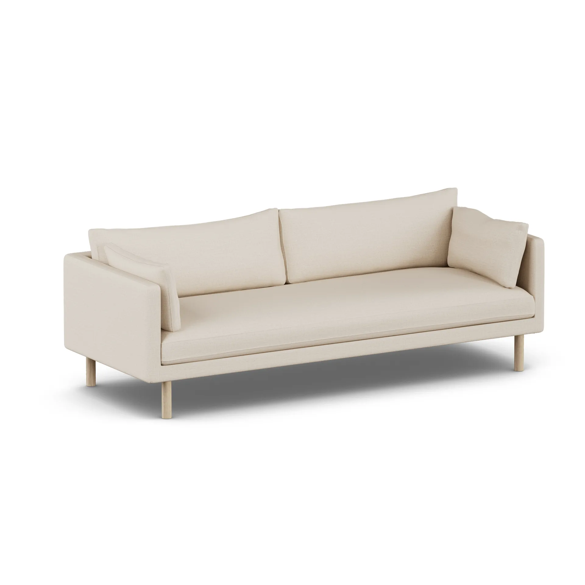 Linnevik sohva, Same Beige 6670-valkoöljytty tammi, 4-istuttava, ilman helmahametta 1898