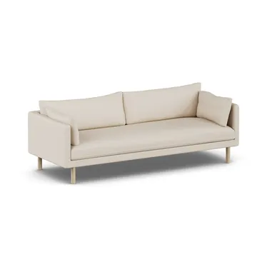 Linnevik sohva - Same Beige 6670-valkoöljytty tammi, 4-istuttava, ilman helmahametta - 1898