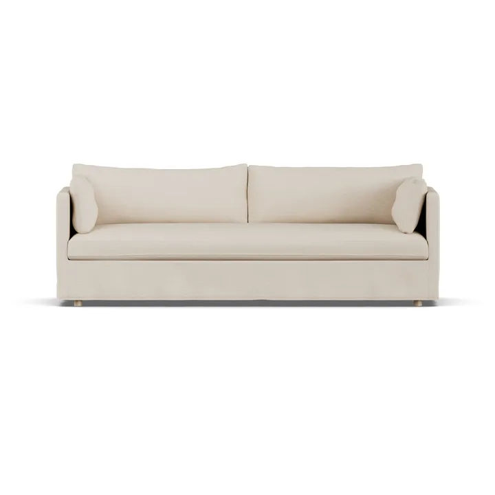 Linnevik sohva - Same Beige 6670-valkoöljytty tammi, 4-sits, helmahameella - 1898