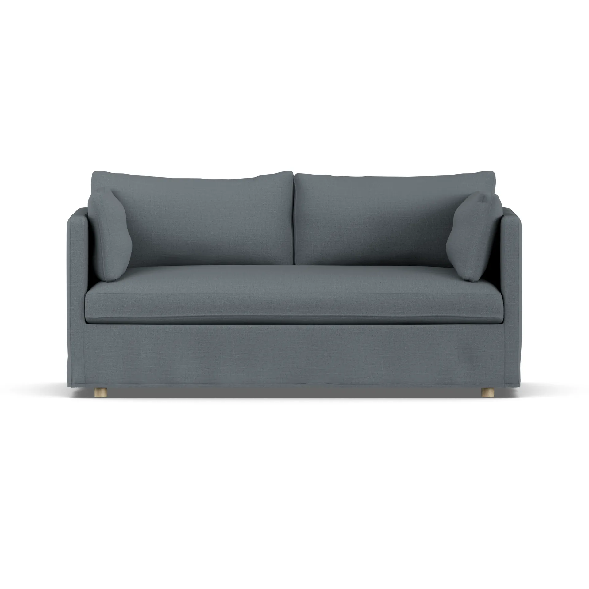 Linnevik sohva, Same Blue 6678-valkoöljytty tammi, 2-sits, helmahameella 1898