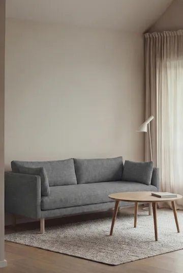 Linnevik sohva - Same Blue 6678-valkoöljytty tammi, 3-istuttava, ilman helmahametta - 1898