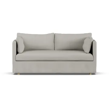 Linnevik sohva - Same Grey 6673-valkoöljytty tammi, 2-sits, helmahameella - 1898