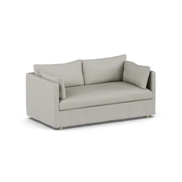 Linnevik sohva - Same Grey 6673-valkoöljytty tammi, 2-sits, helmahameella - 1898