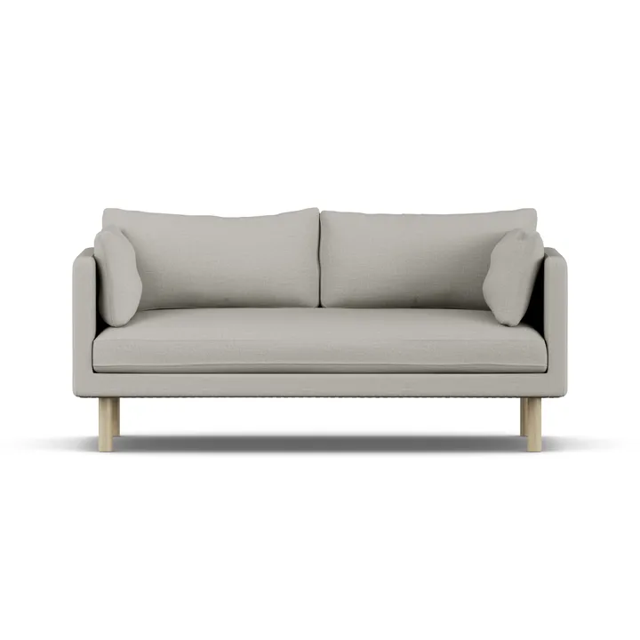 Linnevik sohva - Same Grey 6673-valkoöljytty tammi, 2-sits - 1898