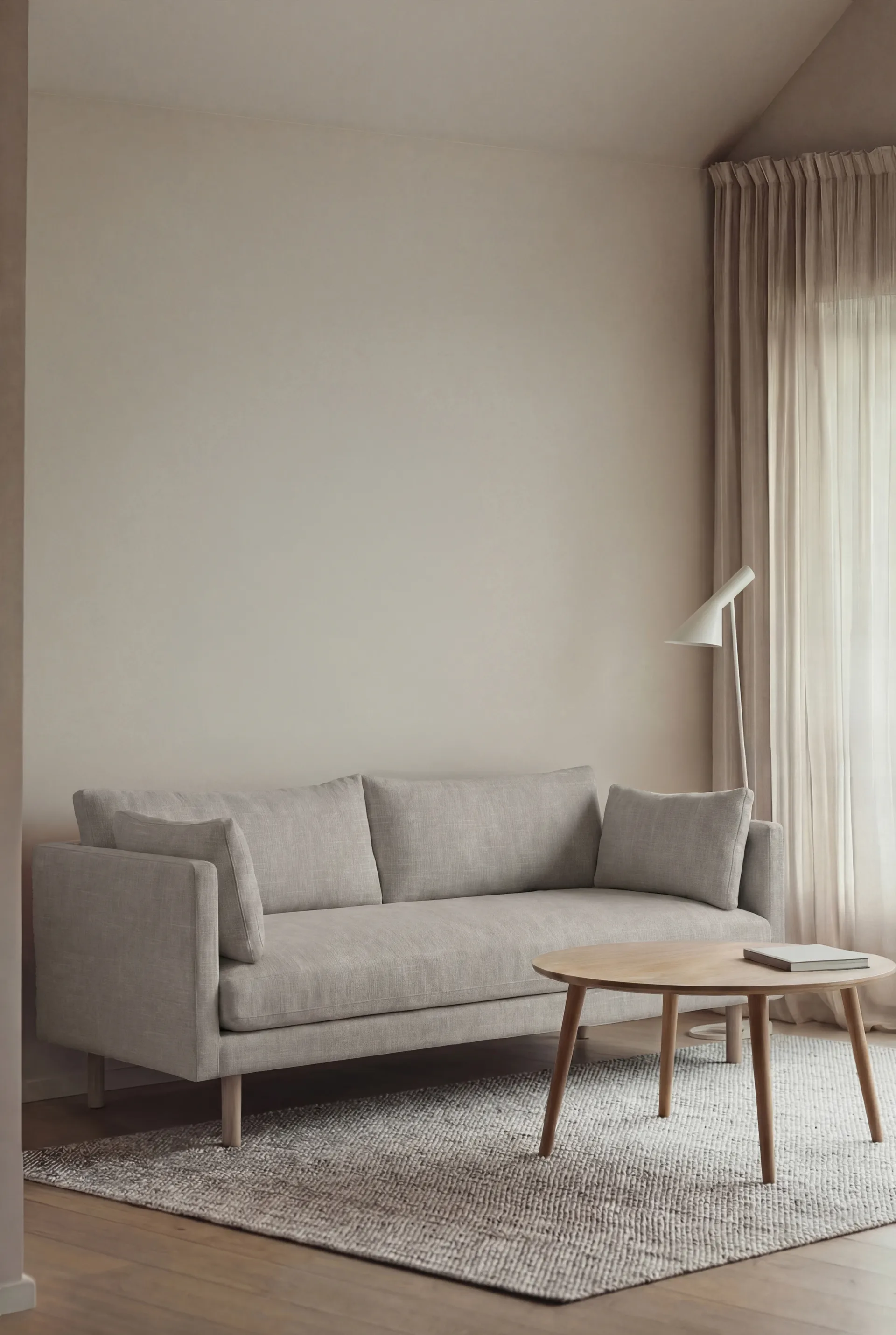 Linnevik sohva, Same Grey 6673-valkoöljytty tammi, 2-sits 1898