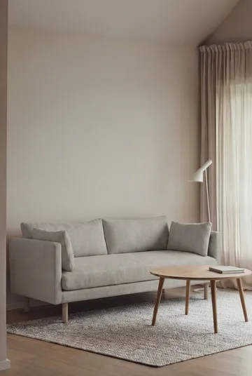 Linnevik sohva - Same Grey 6673-valkoöljytty tammi, 2-sits - 1898