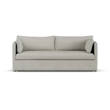 Linnevik sohva - Same Grey 6673-valkoöljytty tammi, 3-sits, helmahameella - 1898