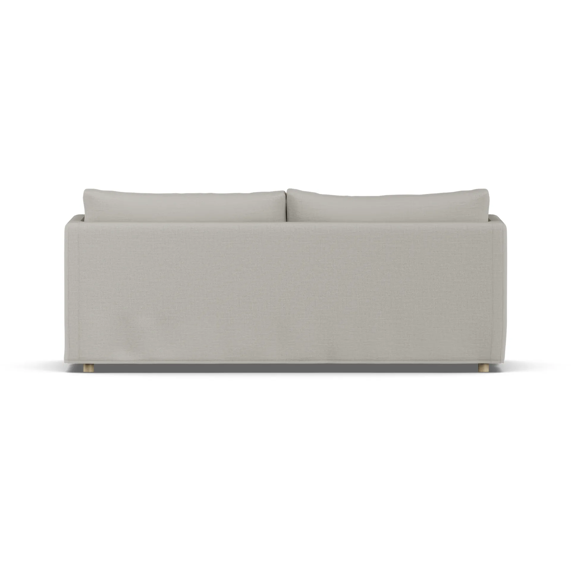 Linnevik sohva, Same Grey 6673-valkoöljytty tammi, 3-sits, helmahameella 1898