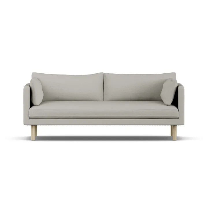 Linnevik sohva - Same Grey 6673-valkoöljytty tammi, 3-sits - 1898