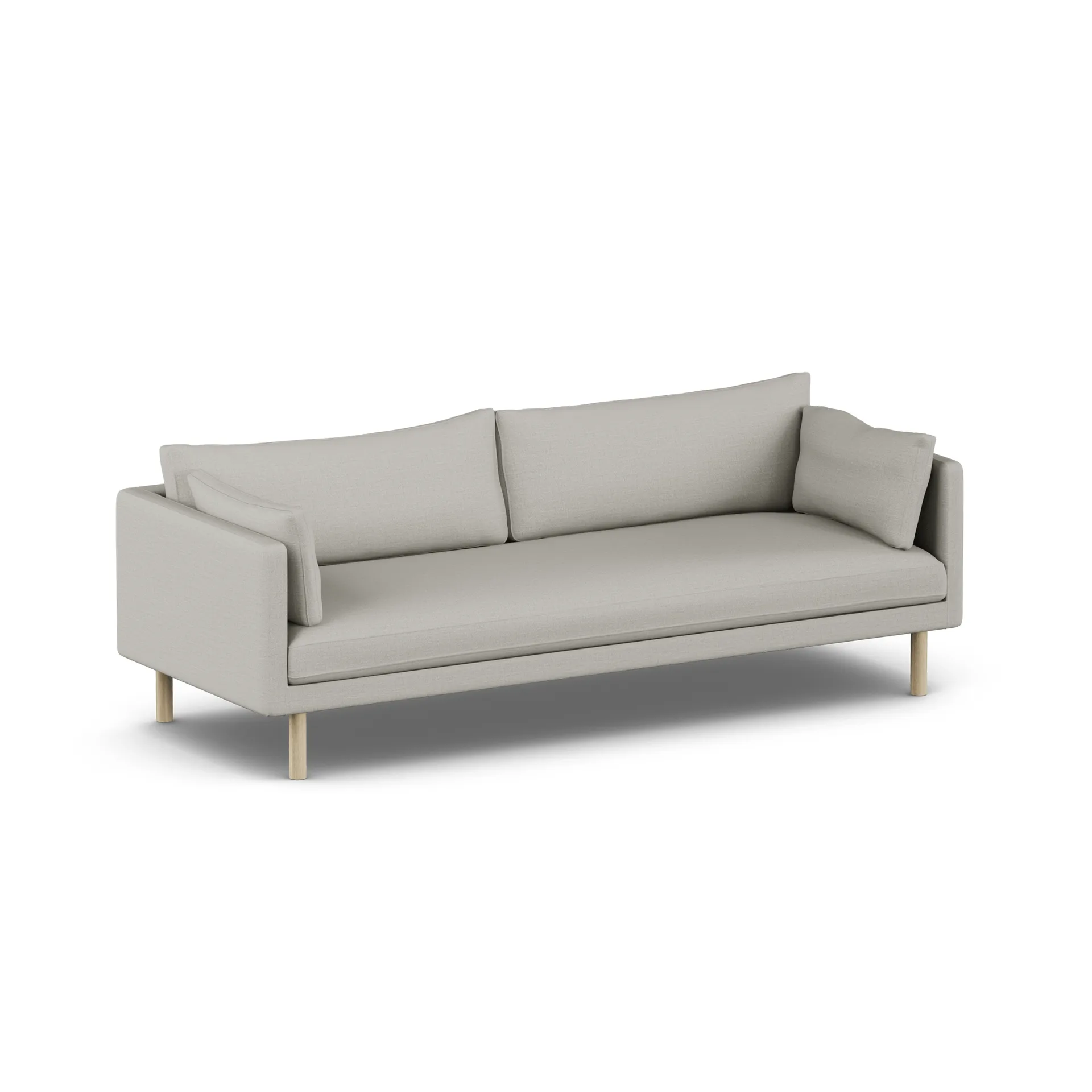 Linnevik sohva, Same Grey 6673-valkoöljytty tammi, 4-istuttava, ilman helmahametta 1898
