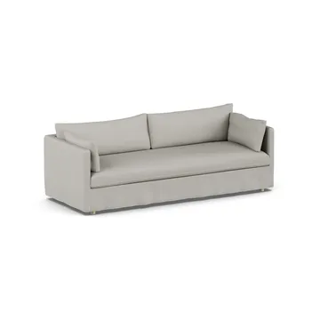 Linnevik sohva - Same Grey 6673-valkoöljytty tammi, 4-sits, helmahameella - 1898