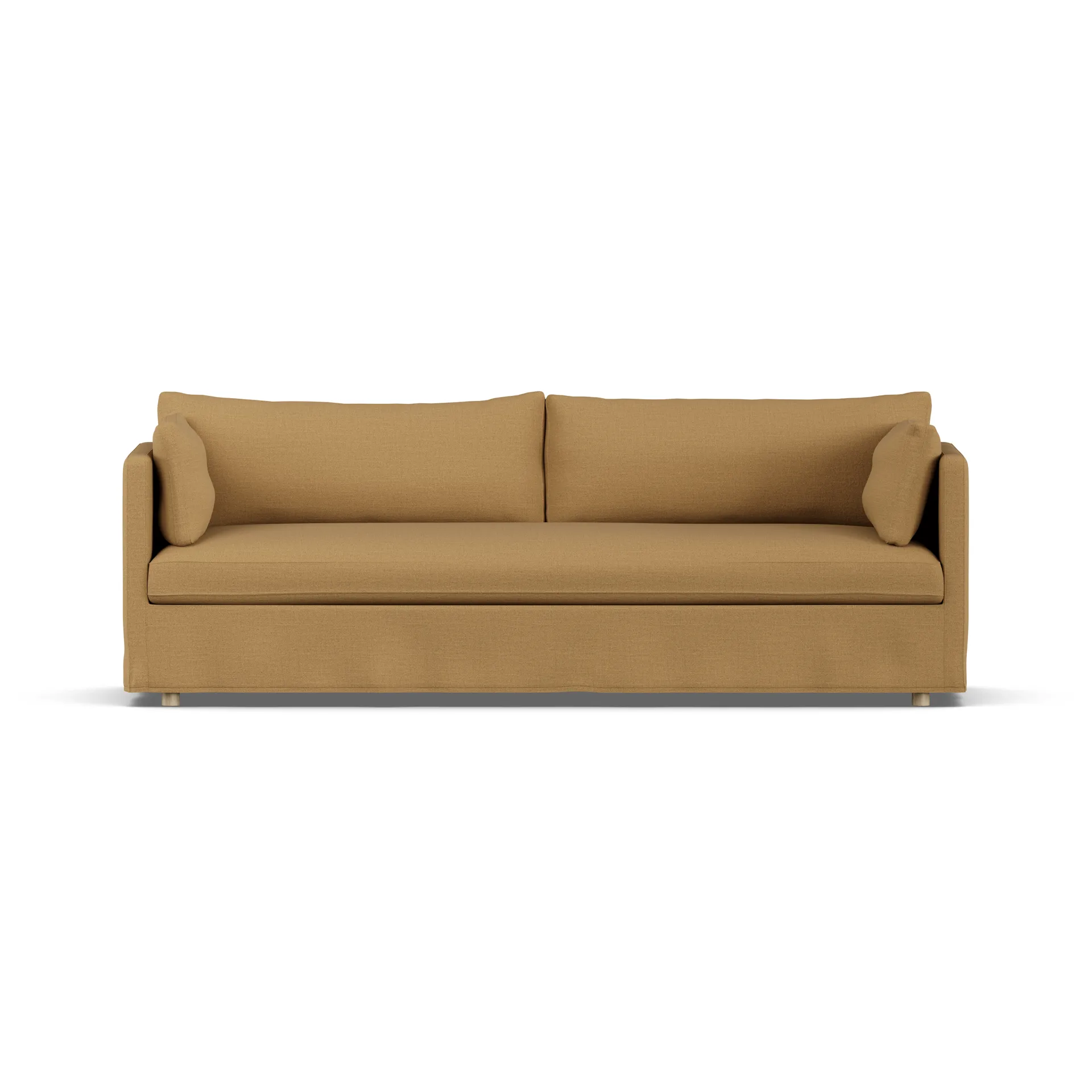 Linnevik sohva, Same Ochre 6676-valkoöljytty tammi, 4-sits, helmahameella 1898