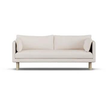 Linnevik sohva - Same Off White 6671-valkoöljytty tammi, 3-istuttava, ilman helmahametta - 1898