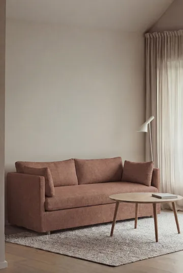 Linnevik sohva - Same Rust 6675-valkoöljytty tammi, 2-sits, helmahameella - 1898