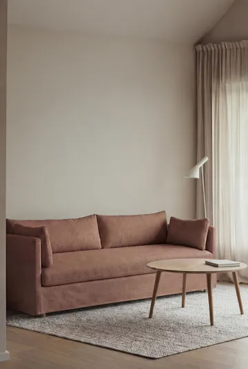 Linnevik sohva - Same Rust 6675-valkoöljytty tammi, 4-sits, helmahameella - 1898