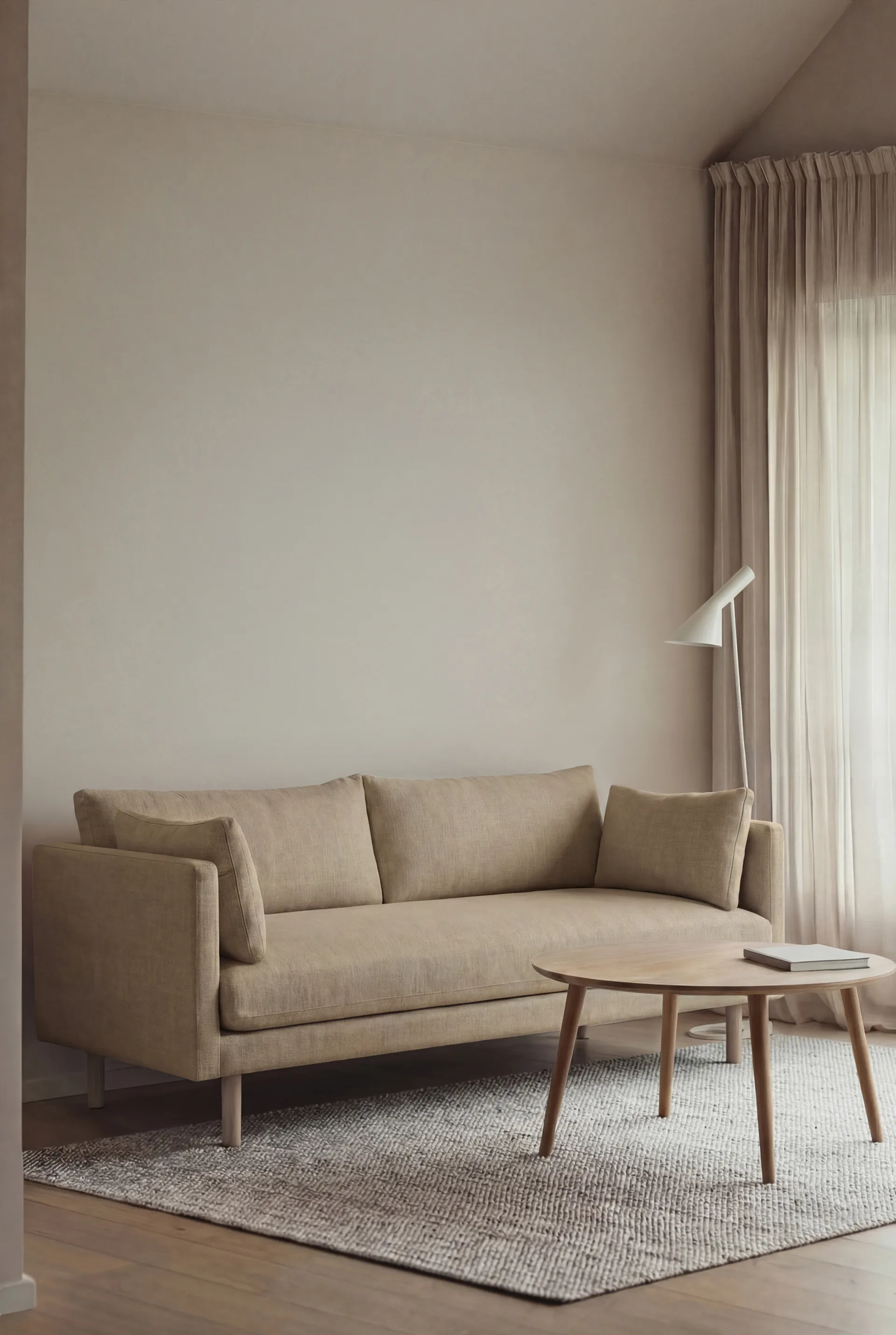 Linnevik sohva, Same Sand 6672-valkoöljytty tammi, 2-sits 1898