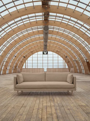 Linnevik sohva - Same Sand 6672-valkoöljytty tammi, 4-sits - 1898