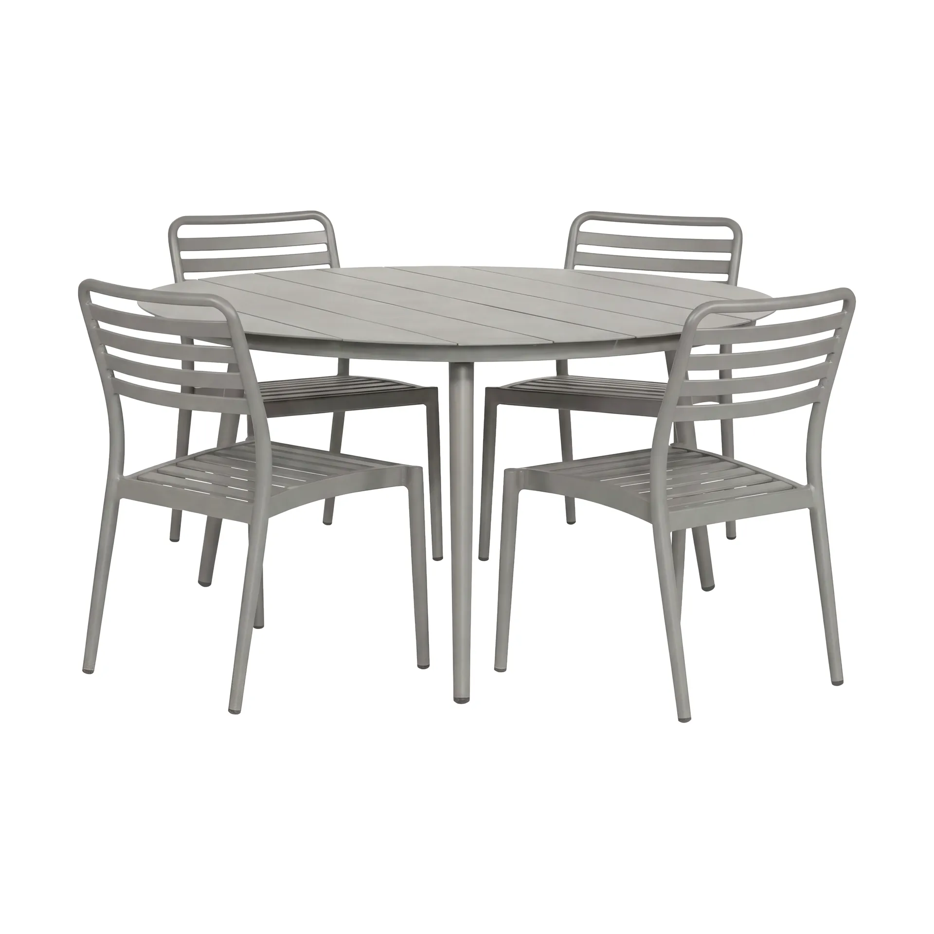 Marsala ruokapöytä Ø140 cm + 4 kpl Messina tuoli, Taupe,  1898