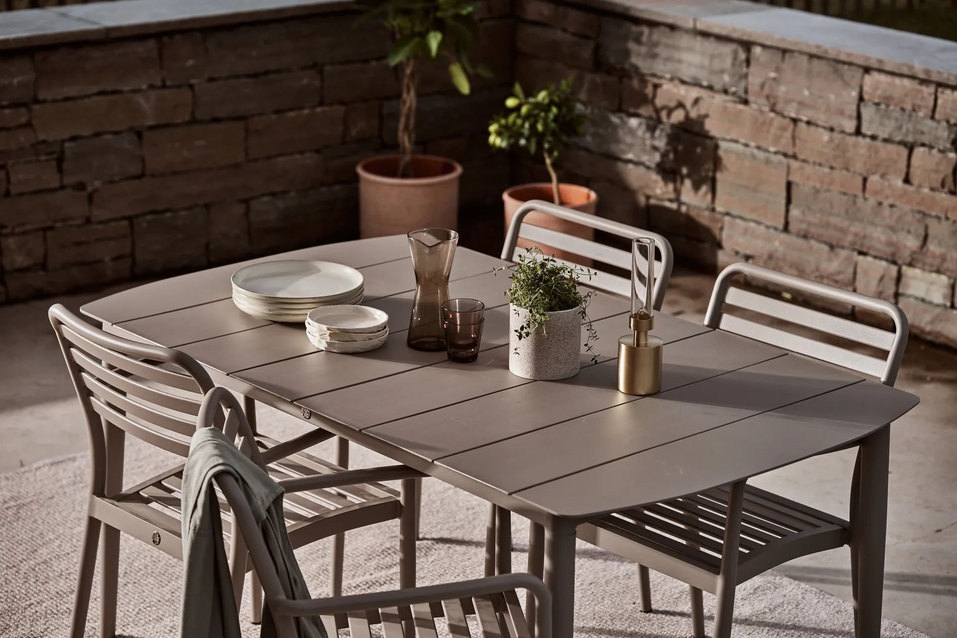 Marsala ruokapöytä, Taupe, 152x90 cm 1898