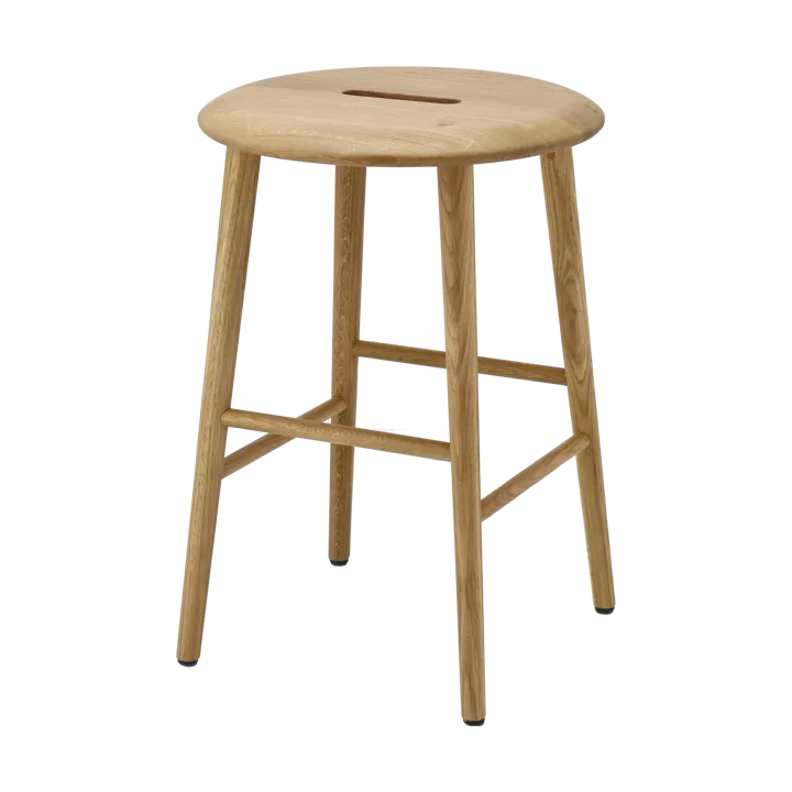 Norrabo jakkara 53 cm - Luonnonlakattu tammi, Ø38x53 cm - 1898