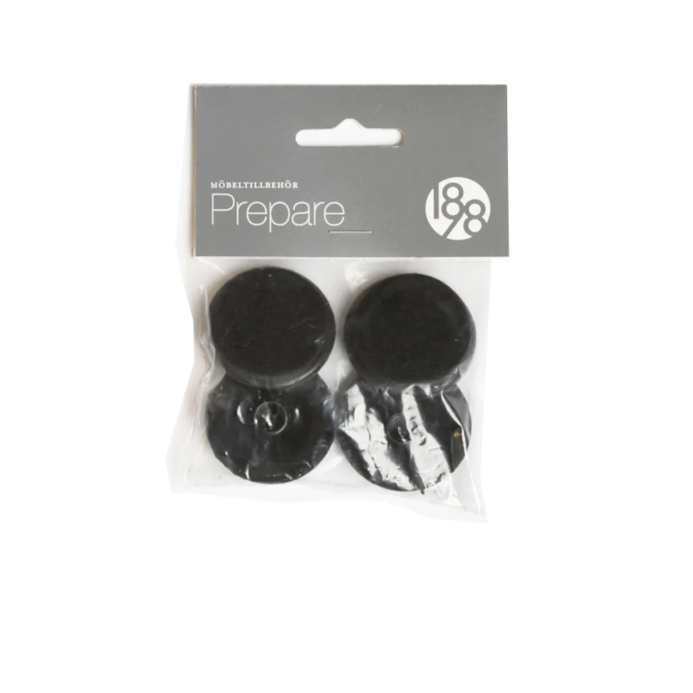 1898 Prepare lattiansuojus Musta, 37 mm muovi huopa putkiniitti, 4 kpl