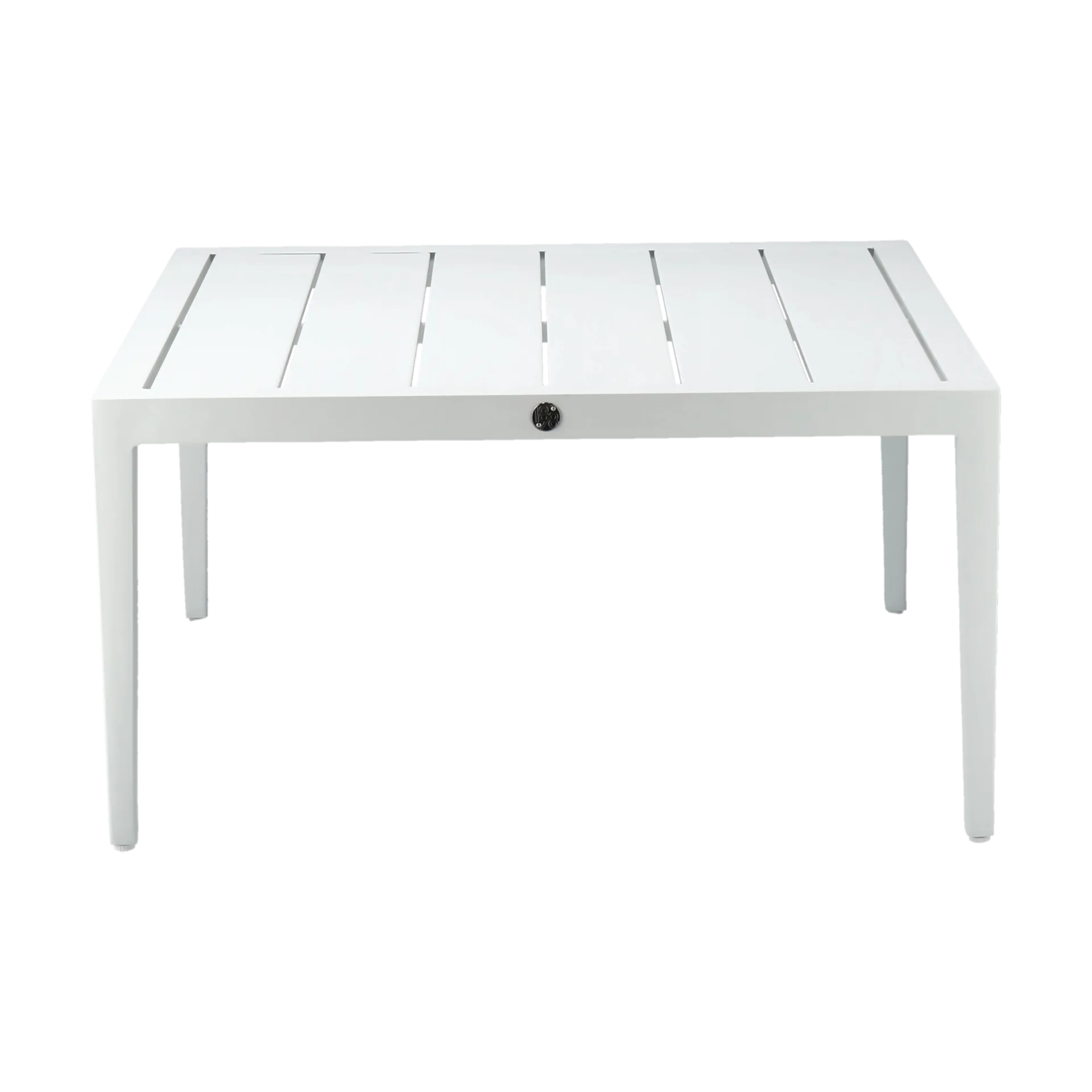 Santander sohvapöytä 78 x 78 x 40 cm, Valkoinen alumiini 1898