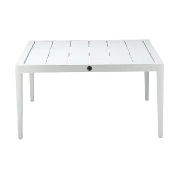 Santander sohvapöytä 78 x 78 x 40 cm - Valkoinen alumiini - 1898