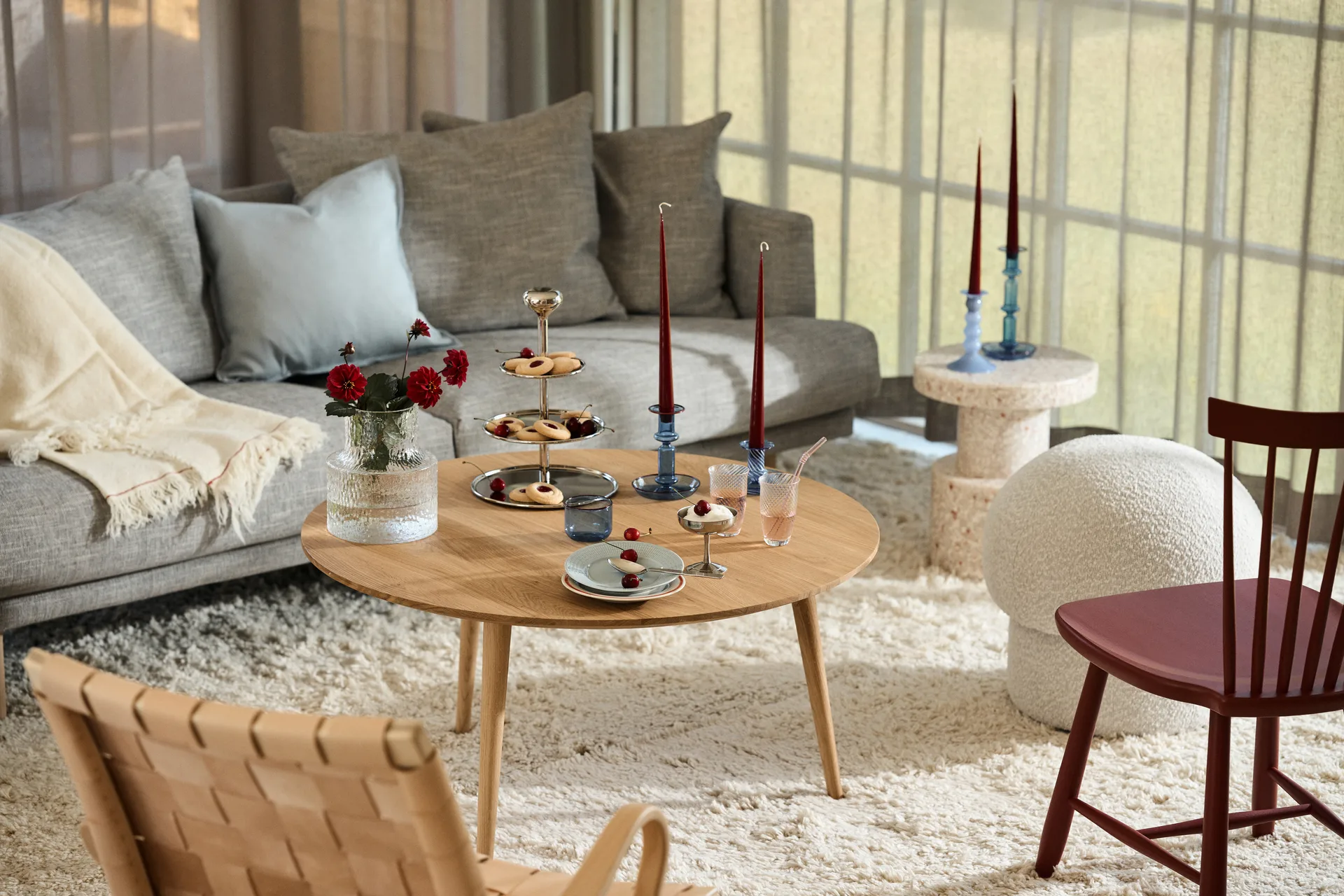 Sjövik sohva, Bern Beige 0341-valkoöljytty tammi, 3-sits 1898