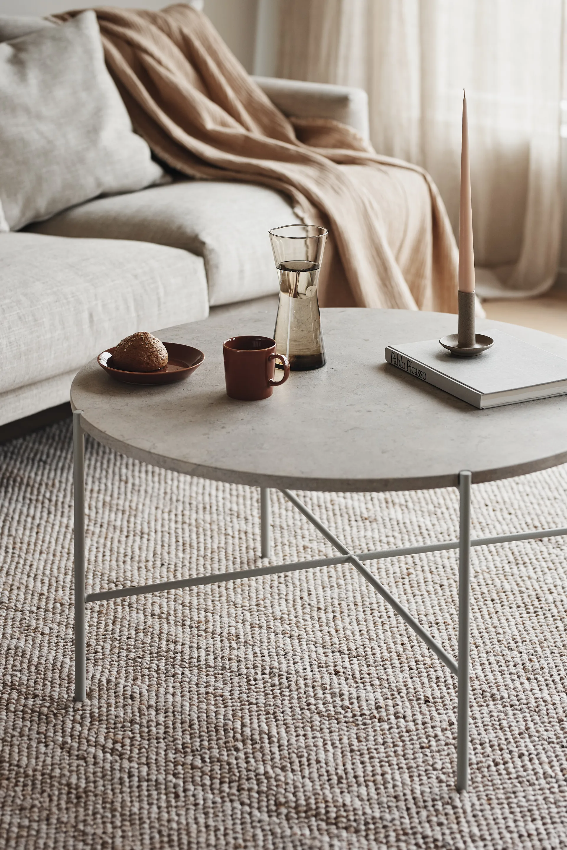 Sjövik sohva, Bern Beige 0341-valkoöljytty tammi, 3,5-sits 1898