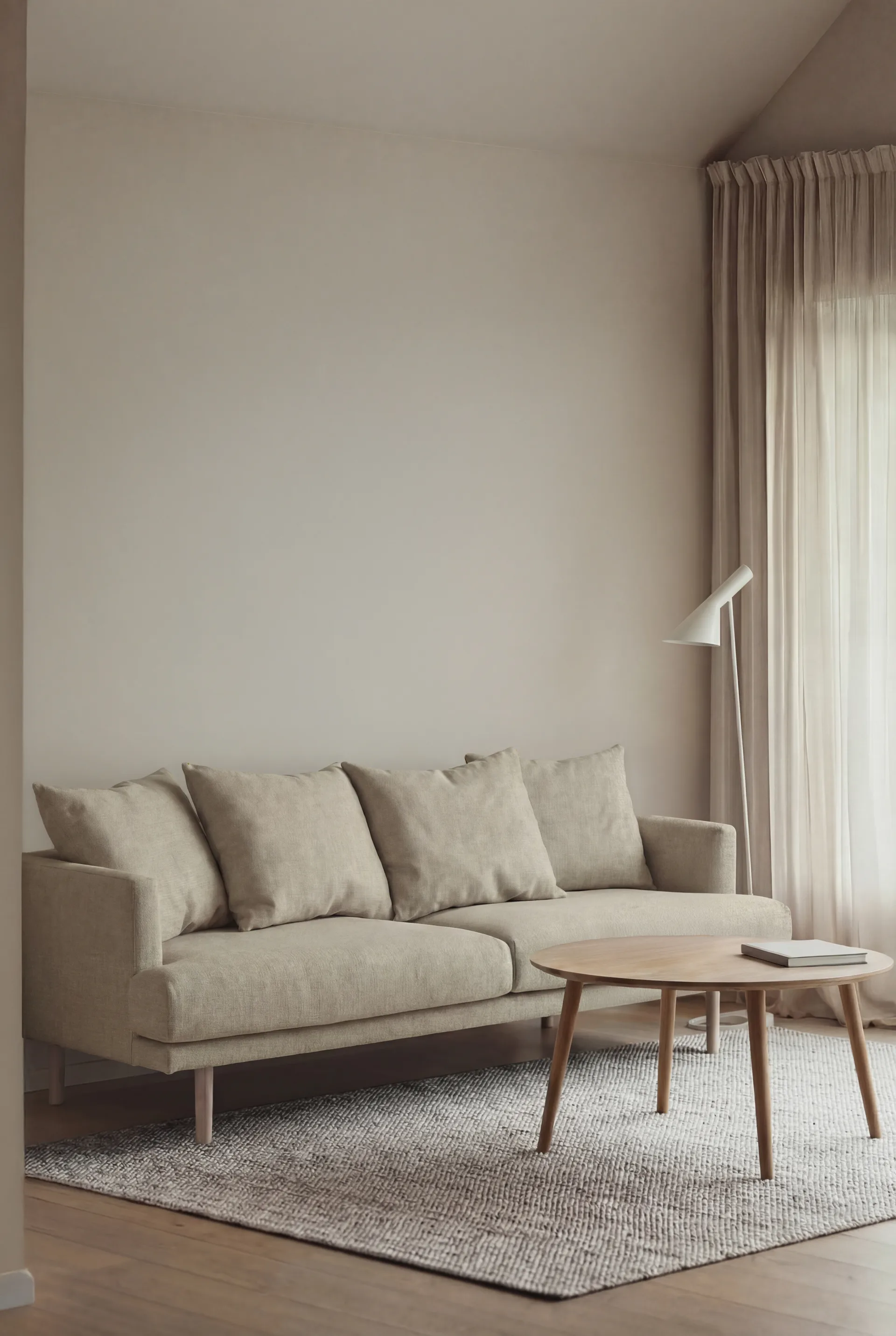 Sjövik sohva, Luiza Beige 3981-valkoöljytty tammi, 3-sits 1898