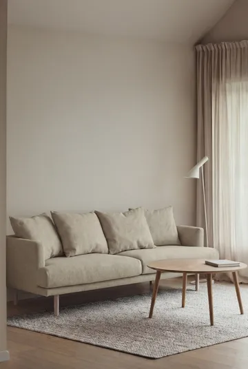 Sjövik sohva - Luiza Beige 3981-valkoöljytty tammi, 3-sits - 1898