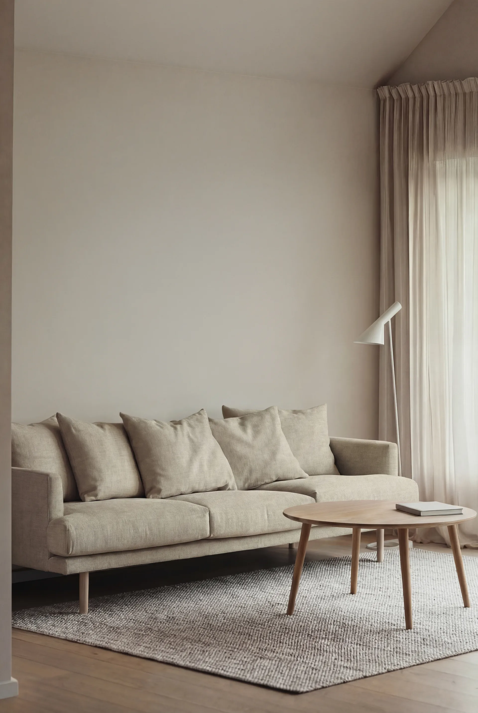 Sjövik sohva, Luiza Beige 3981-valkoöljytty tammi, 3,5-sits 1898