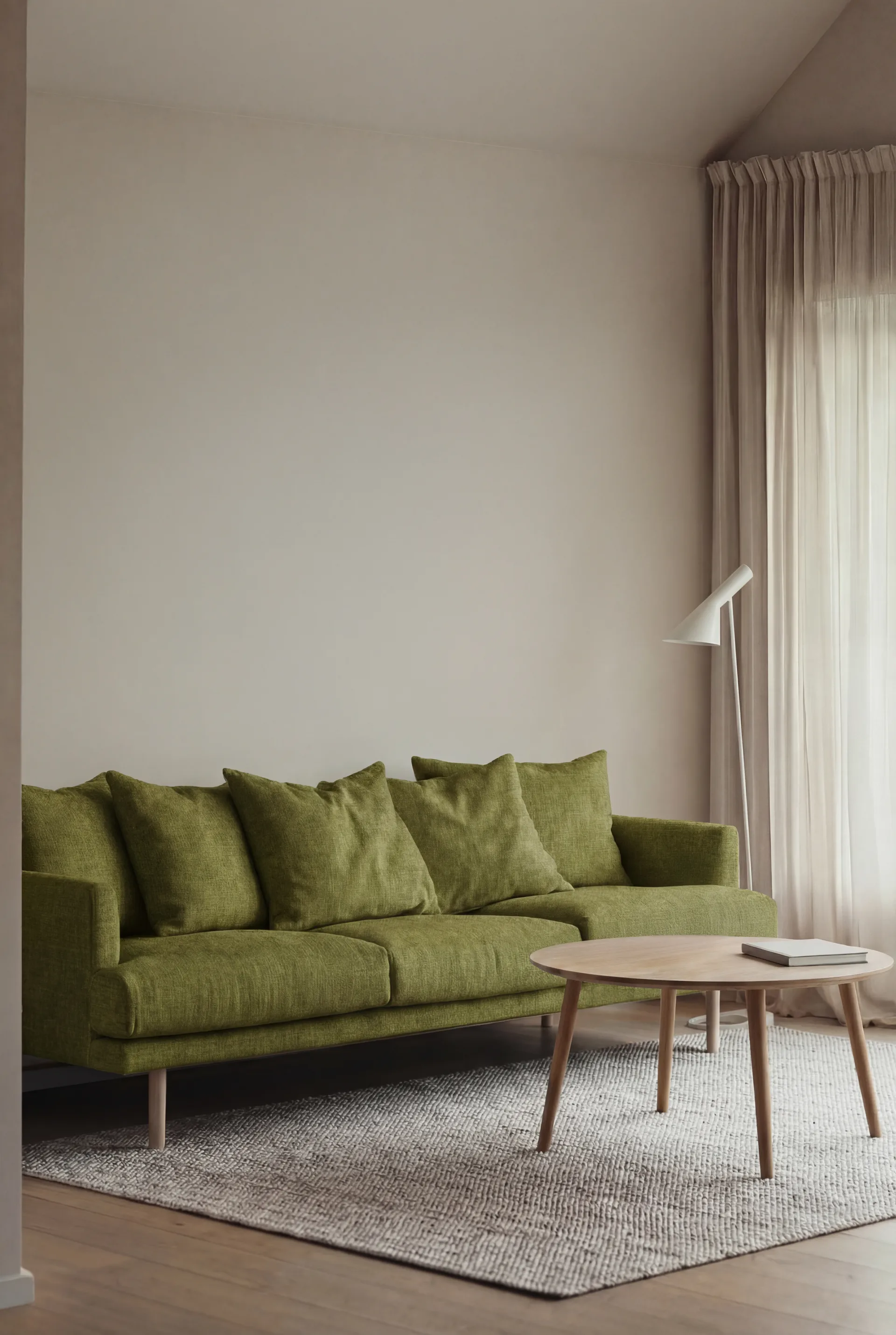 Sjövik sohva, Luiza Green 3975-valkoöljytty tammi, 3,5-sits 1898