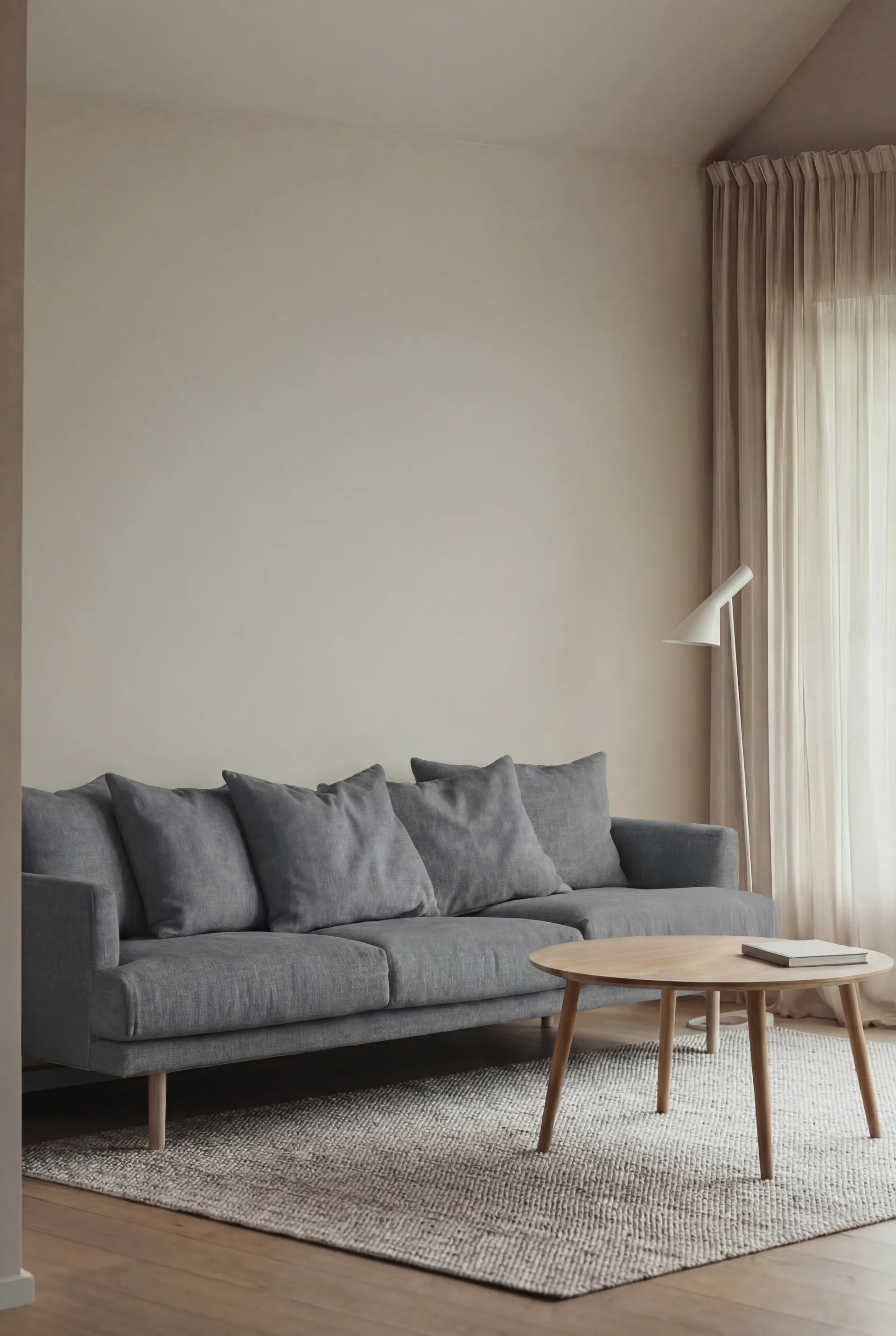 Sjövik sohva, Same Blue 6678-valkoöljytty tammi, 3,5-sits 1898