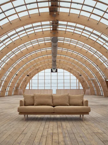 Sjövik sohva - Same Ochre 6676-valkoöljytty tammi, 3-sits - 1898