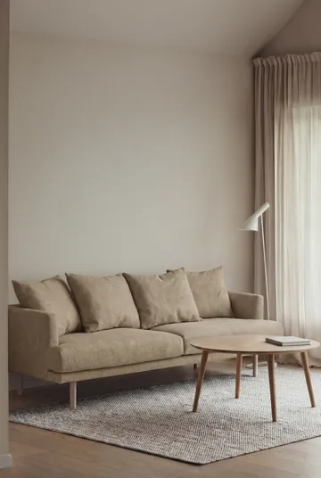 Sjövik sohva - Same Sand 6672-valkoöljytty tammi, 3-sits - 1898