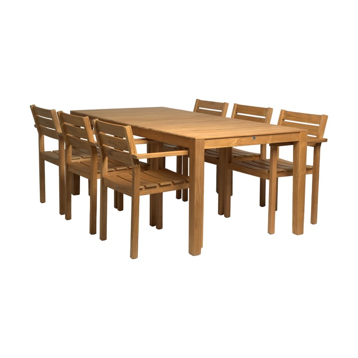Sköndal ruokaryhmä 6 tuolia tiikki - undefined - 1898