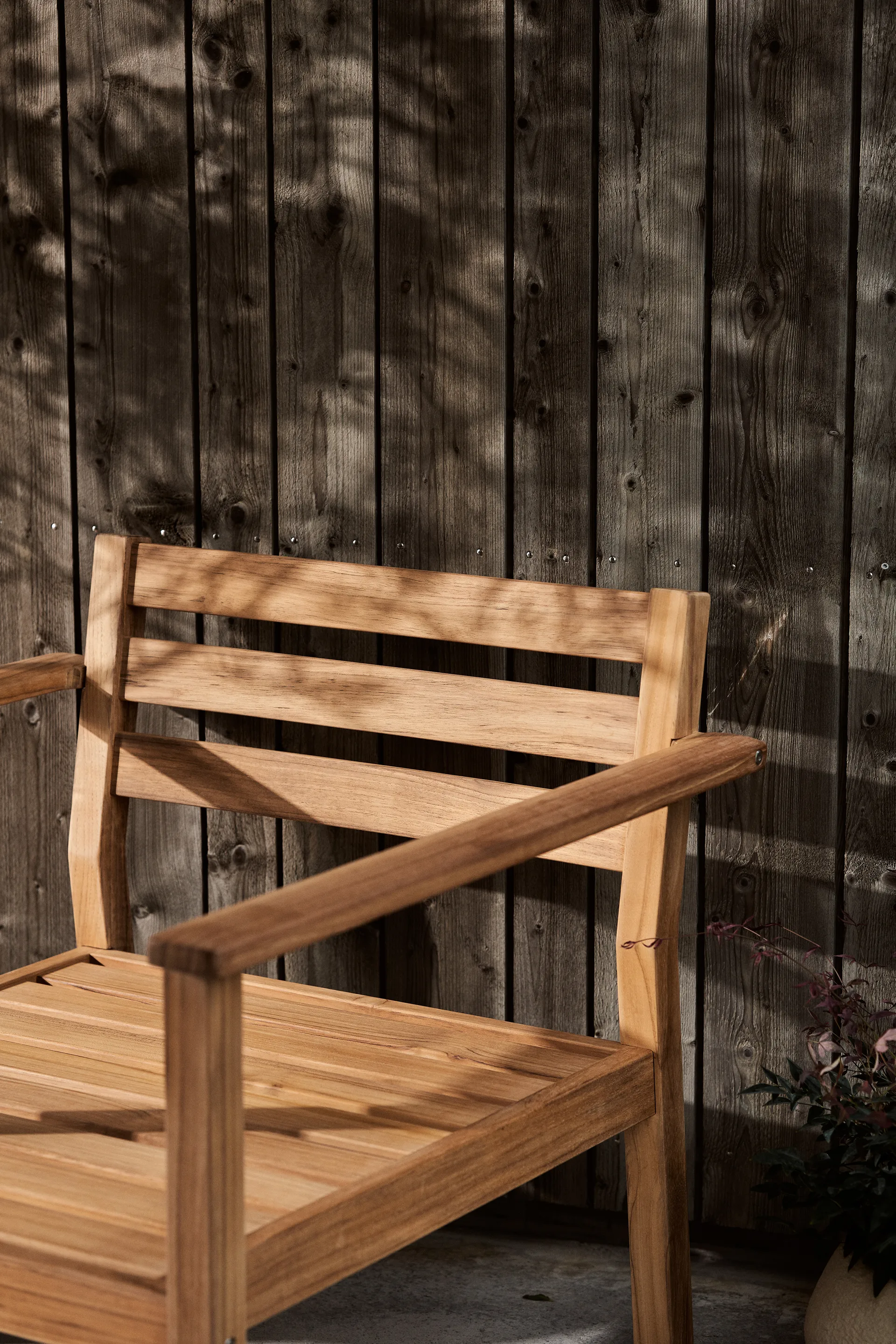 Stockaryd lounge-nojatuoli tiikki/beige 1898