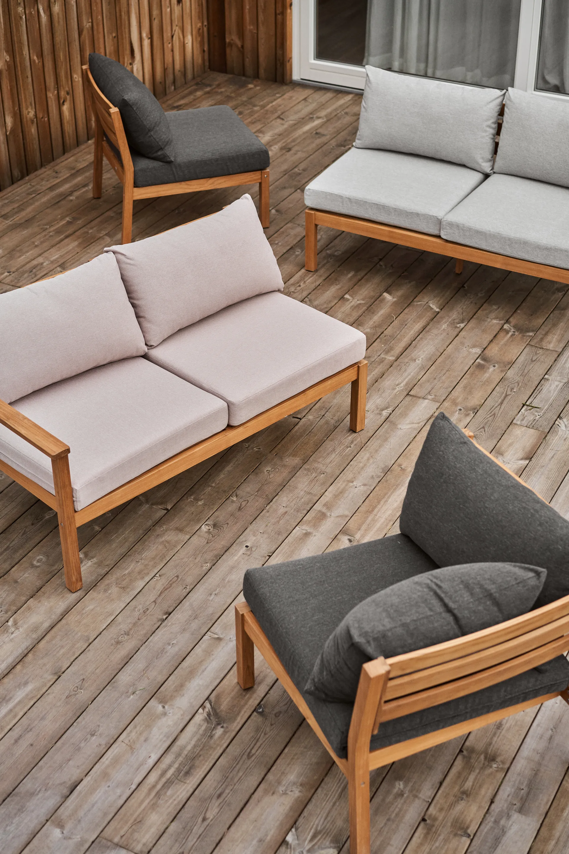 Stockaryd sohvamoduuli kulmaosa teak/dark grey 1898