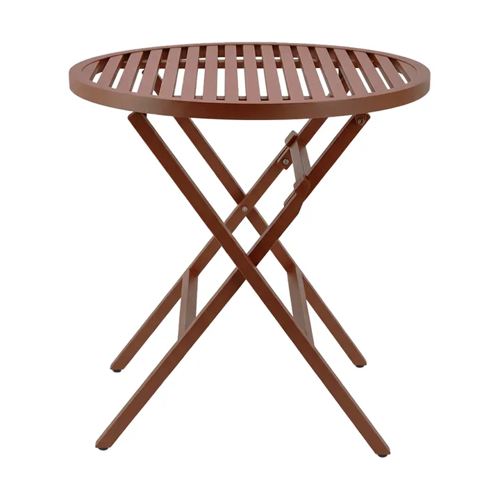 Verona kahvipöytä - Poltettu punainen, Ø72 cm - 1898