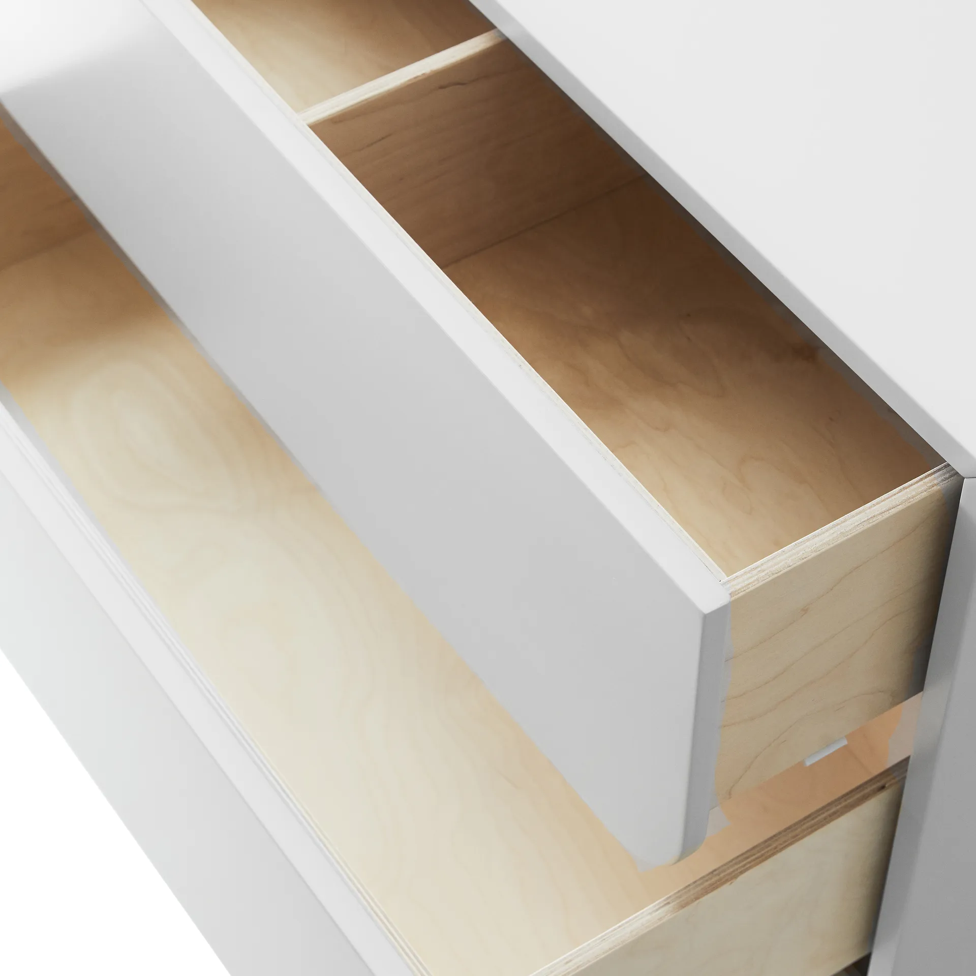 Vidja korkea lipasto, Valkoinen lakka, 5 laatikkoa 1898