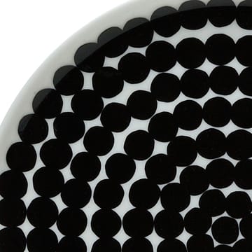Räsymatto lautanen 20 cm, 6 kpl - musta-valkoinen - Marimekko